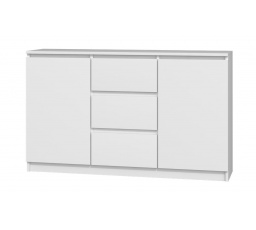 Komoda TOPA 2D3S 120, BIELA