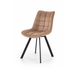 Jedálenská stolička K332 VELVET, béžová Bluvel 28/čierna