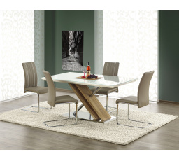 Jedálenský stôl NEXUS, extra biely/dub sonoma