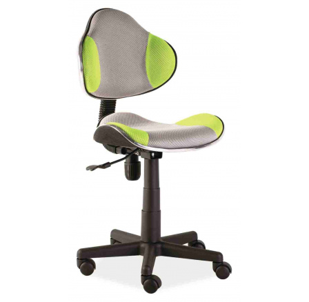 Q-G2 - kancelárska stolička (detská) sivá/zelená (OBRQG2ZSZ) kolekcia "S" (K150-Z) (S)