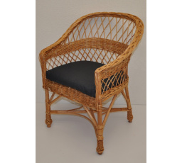 Kreslo Rudnik - vankúš tmavosivé odlesky