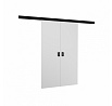 Dvojdverové posuvné dvere na stenu TOPPO 120 White+Black