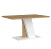 Jedálenský stôl BRISTOL, Biela/Dub Votan