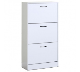 Botník, mdf, bílá, ABO-G1016 WT