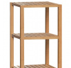 Regál, 5 políc, masívny bambus, prírodný odtieň, nosnosť 15 kg