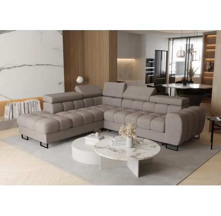 Rohová sedacia súprava ASPEN 260x225 cm - sivá, ľavá Rohová sedacia súprava ASPEN 260x225 cm - sivá, ľavá