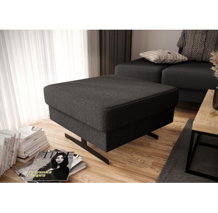 Taburet EMPORIO 70 x 70 cm - tmavo sivá