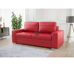 Sofa VERONA III 190 cm prírodná koža - červená koža