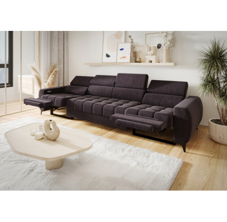 Sedačka PORTO IV, relax 331 cm - hnedá Sedačka PORTO IV, relax 331 cm - hnedá