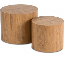 Sada stolíkov LEILA Dub Prírodný