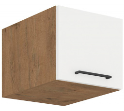 Horná skrinka VIGO - 40 NAGU-36 1F, Dub Lancelot / Biely lesk