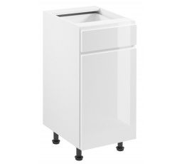 Kuchynská spodná skrinka - ASPEN D40S1 (P/L), biely lesk