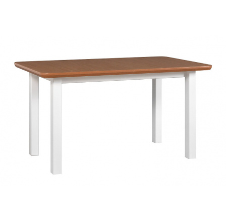 Jedálenský stôl VENUS 2S (WENUS 2S) Dubová dyha/ nohy Biela - kolekcia "DRE" (K150-Z)