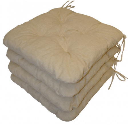 Vankúš na sedenie UNI Maxi béžový - sada 4 kusov
