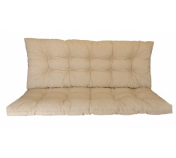 Vankúš na záhradnú hojdačku 140 cm - látka béžová