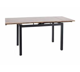 Jedálenský stôl GD017, Vintage orech/čierny mat