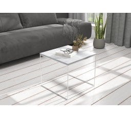 Konferenčný stolík ELENA 50x50 Biely+Betón