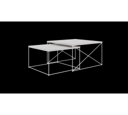 Stolík konferenčný 2v1 Licco Biely+Betón