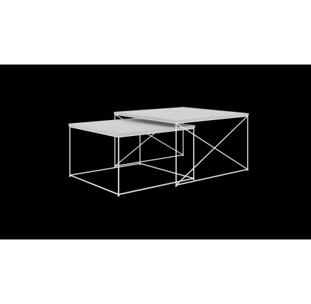 Stolík konferenčný 2v1 Licco Biely+Betón