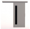 Posuvné dvere na stenu GELA 96 Gray+Black Lacobel