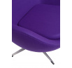 Kreslo Vajce fialový kašmír 4 Premium
