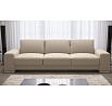 Sofa ZARA DL 270 cm prírodná koža - biela koža
