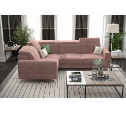 Rohová sedacia súprava MALIBU 250X180 cm - ľavá, ružová