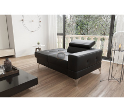 Sofa TOSCANIA I leňoška 135 cm prírodná koža - voliteľný odtieň, ľavá strana