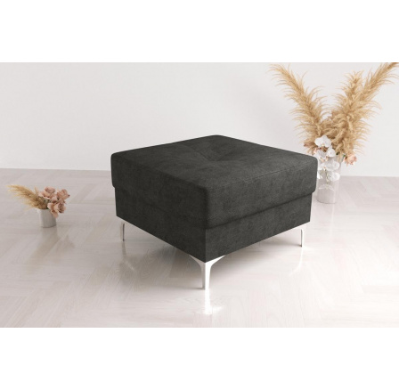 Taburet s kontajnerom 70 x 70 cm - čierna Taburet s kontajnerom 70 x 70 cm - čierna