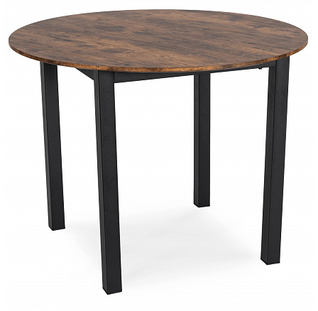 Stôl TEO 100 cm Dub Rustikálny/Čierny