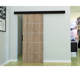 Posuvné dvere STANDART MIX B70, Sonoma/čierna