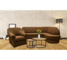 Rohová sedacia súprava + kreslo Sandra P Rosita 132