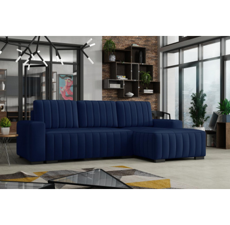 Rohová sedacia súprava Hakim P - manila26/tmavomodrá