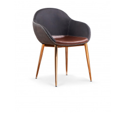 Jedálenská stolička K304, Tmavosivá/Hnedá