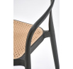 Jedálenská stolička K530, Čierna/Prírodná