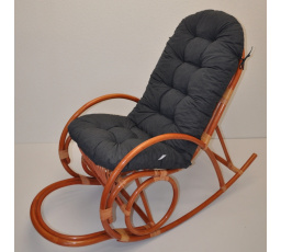 Vankúš pre hojdacie kreslo tmavosivé odlesky