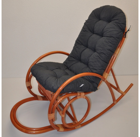 Vankúš pre hojdacie kreslo tmavosivé odlesky