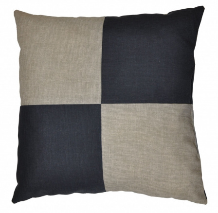 Veselý vankúš - béžová/tmavosivá