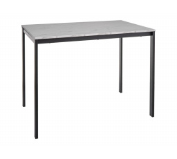 STÔL MARIO BIELY EFEKT MRAMORU/ČIERNY 100X60