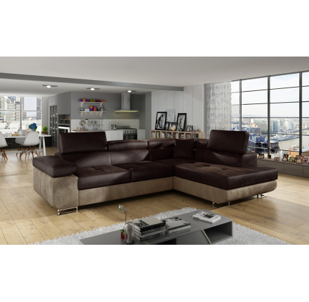 Rohová sedacia súprava ANTON, Monolit 29/Monolit 09 Pravá