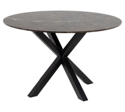 Stôl Heaven 120 cm hnedý/ čierny