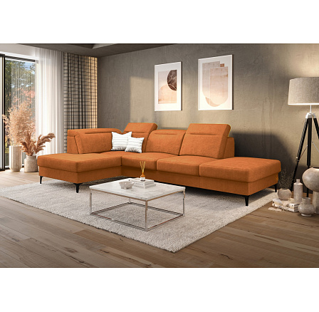 ZOSTAVA ROHOVÁ POHOVKA OSLO MINI 295x180 + TABURET MALIBU 100X55 CM MY51(ODTIENE ORANŽOVEJ) - RÝCHLE ODOSLANIE ZOSTAVA ROHOVÁ POHOVKA OSLO MINI 295x180 + TABURET MALIBU 100X55 CM MY51(ODTIENE ORANŽOVEJ) - RÝCHLE ODOSLANIE