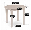Stôl HARRY Rozkladací 92-132 cm Kašmír