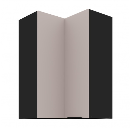 Horná skrinka ARONA - 60x60 GN-90 2F (90°), Čierna mat/Kašmír