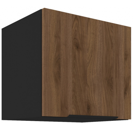 Horná skrinka MONZA - 40 GU-36 1F, Čierna mat/Orech Horná skrinka MONZA - 40 GU-36 1F, Čierna mat/Orech