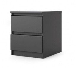 Nočný stolík SIMPLICITY 069, Čierny matný