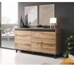 Komoda NORD, dub wotan /antracit