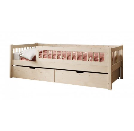 Detská posteľ Flora s matracom Borovica+Borovica