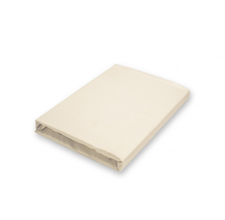 Napínacie saténové prestieradlo smotanové