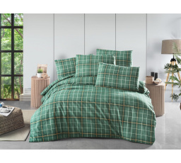 Poťah flanel Káro zelené 30x40